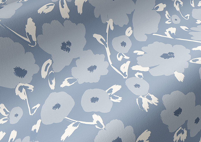 Poppy Field, Dusky Blue - Roller Blind - Image 4